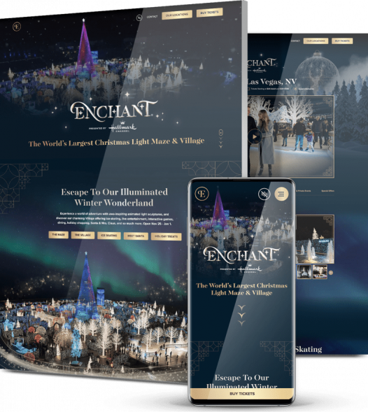 Enchant Christmas as one of the best web design examples Enchant Christmas as one of the best web design examples
