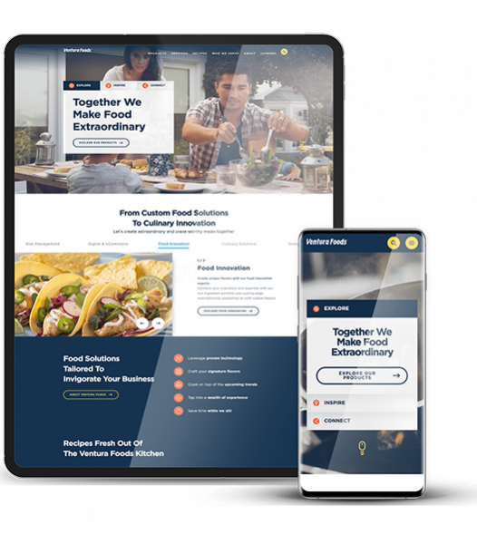 Mobile-app-development-company-Ventura-Foods-custom-app Custom mobile app development for B2B brand Ventura Foods