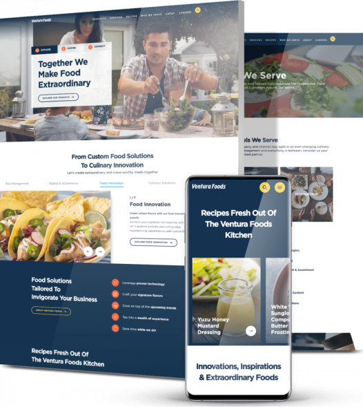 custom-web-design-company-client-Ventura-Foods custom web design for food and beverage brand Ventura Foods