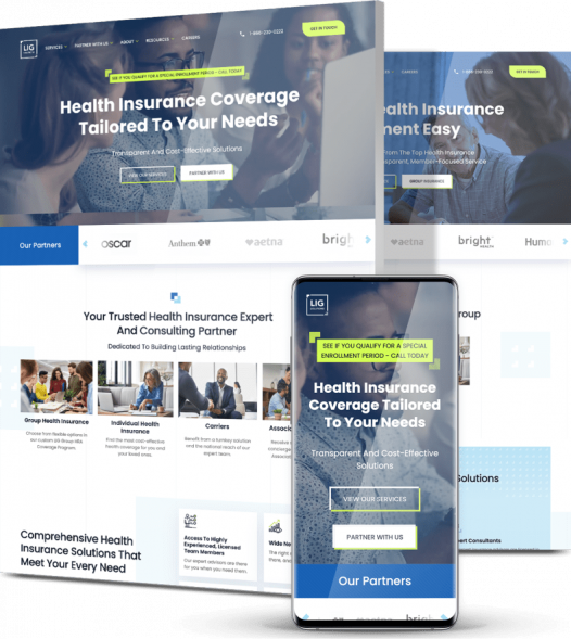LIG collage as one of the best web design examples LIG collage as one of the best web design examples