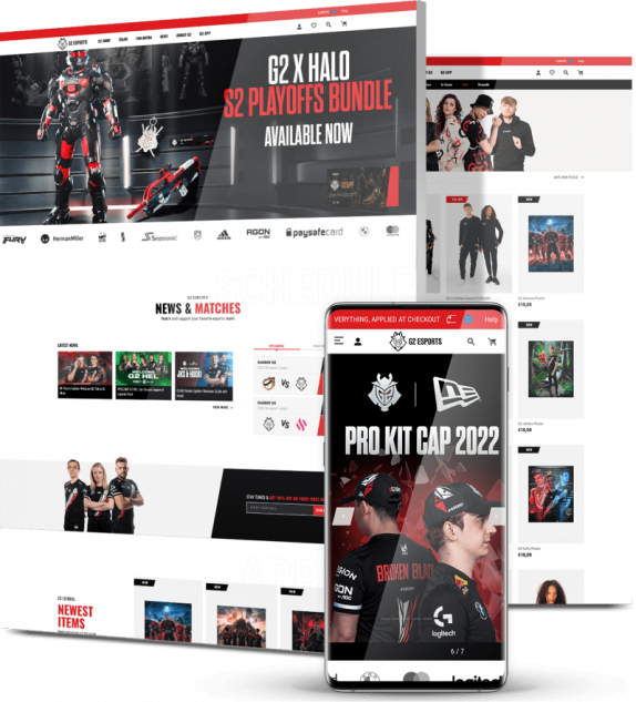 G2 Esports as one of the best web design examples
