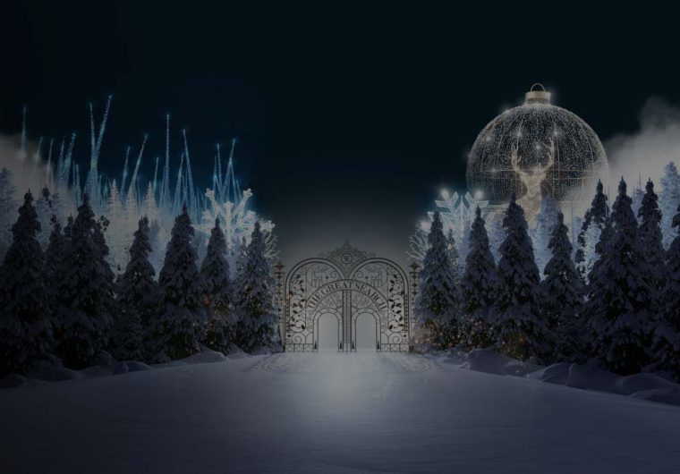 Enchant-background A background image for Enchant Christmas of a winter wonderland